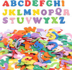 260 PCS Colorful Foam Letter Stickers, Foam Alphabet Letters Self-Adhesive Stick