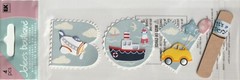 Jolee’s Boutique Title Waves Vintage BOY theme 3-D stickers 81382 Fast FREE ship