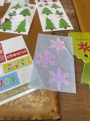 mrs grossman stickers lot christmas Opalescent Snowflakes Polar Bears Candy Cane