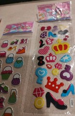Children 3D cartoon stickers Three sheets assorted vibrant colorful high detail