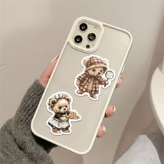 55pcs Cute Teddy Bear Stickers Waterproof Adorable Decals for Phone Case Laptop