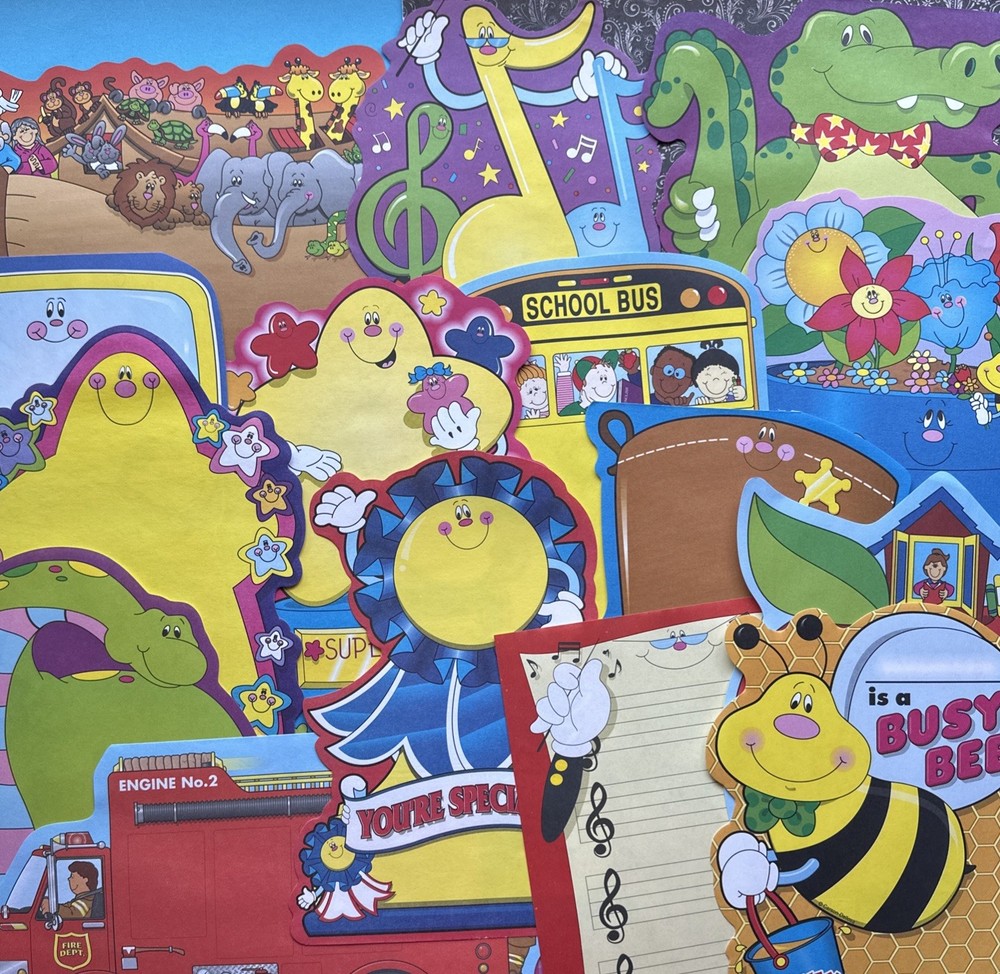 Vintage 90s Y2K Carson Dellosa Novel Notes Stationery Sheets School Bus Lot