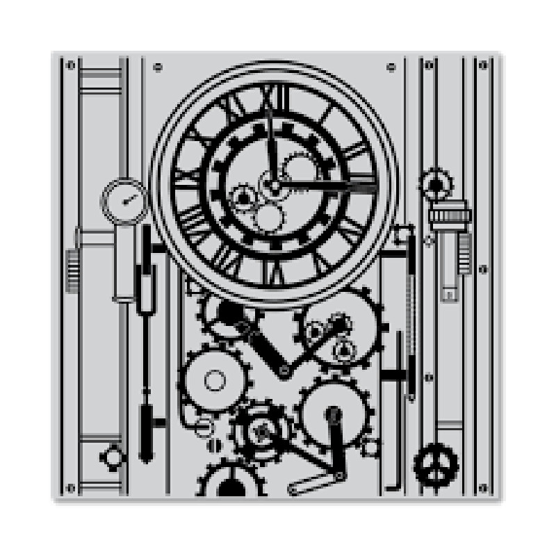 HERO ARTS – BIG AND BOLD CLING STAMPS – GEAR CLOCK