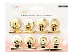Maggie Holmes Magnet Studio Magnetic Clips 8/Pkg-Gold (3 Pack)