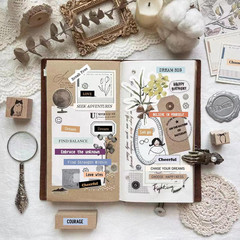 2370 Pcs Word Stickers for Journaling,40 Sheets Quote Stickers Gold Foil Small T