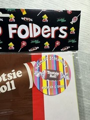 vintage TOOTSIE ROLL / JUNIOR MINTS SCENTED FOLDERS scratch & sniff / NEW