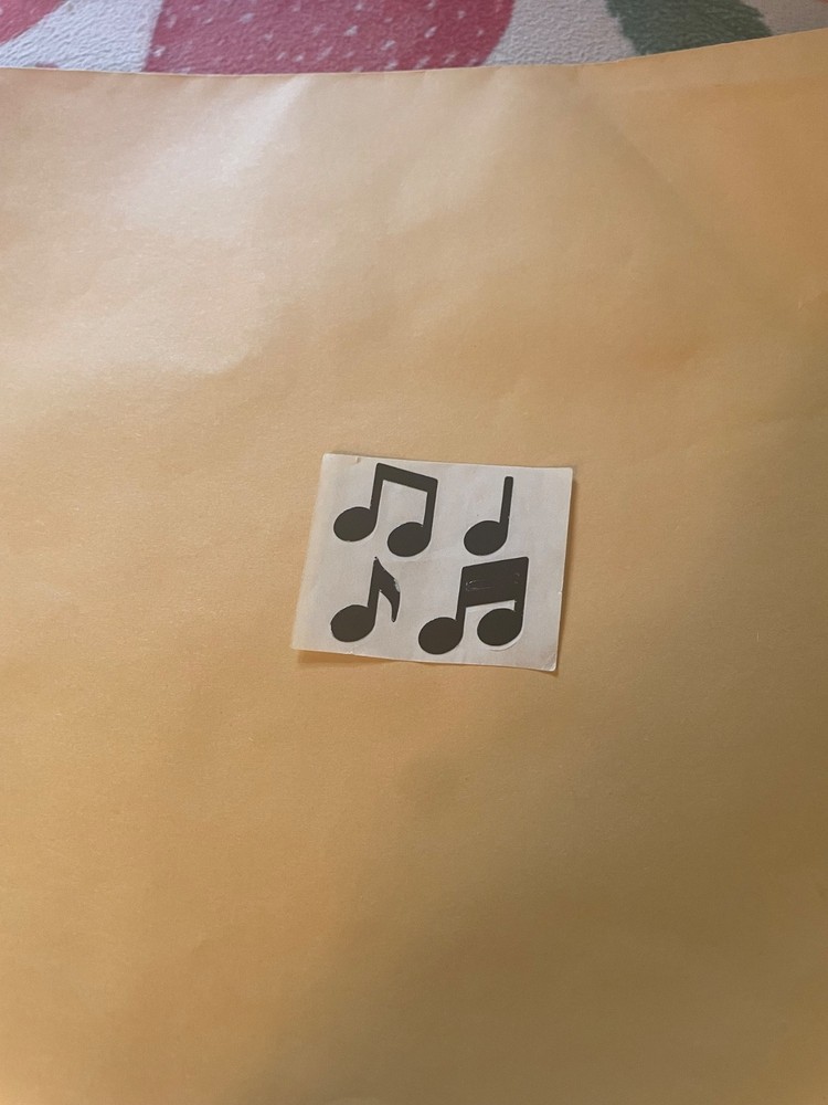 Vintage 1980s Mrs. Grossman’s Music Note Stickers