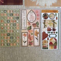 AUTUMN Themed Embellishments Kit