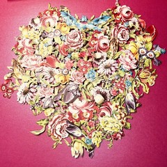 Anna Griffin Delicate Floral Engravings 30 3D Stickers +5 Recollection Tag/Minis