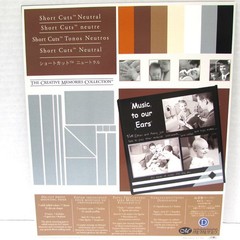 Creative Memories Short Cuts Neutral Color Die Cut Scrapbooking Paper 10×12