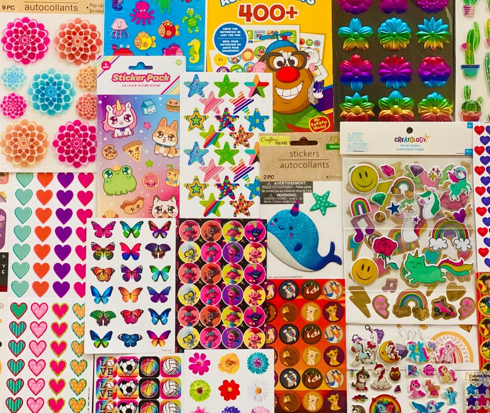 555+ HUGE Lot of Scrapbooking Stickers Great Variety! Lots Of Themes