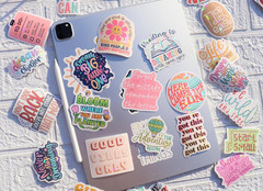 200 Holographic Affirmation Stickers Motivational Quotes for Kids Classroom