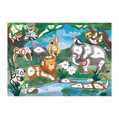Sticker Art Kit Busy Zoo Animal Illustration Handwork Design Japanese Manual