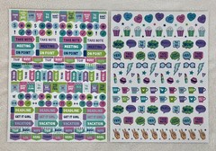 Groovy Girl POWER Goals Peace Love COFFEE Planner Calendar Stickers 300 Pieces