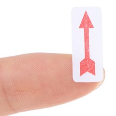 1Pack Red Arrow Labels Removable Small Circle Dot Stickers Defect Indica~gw