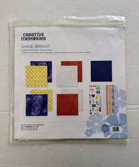 Creative Memories Shine Bright 4 12/12 Dbl Sided 2 Sheet of Stickers 1 cardboard