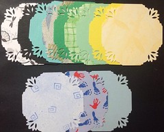 BLOSSOM JOURNALING & BACKGOUND Printed Die-Cut(6pc)2.5″X 2.5″ Squares •Floral••