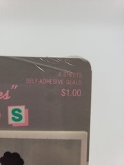 Vintage 1983 Hallmark Stickers Sheets Poodles Bows 4 Packs Of 4 Sheets