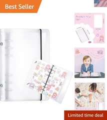 Frosted Transparent Sticker Album with 80 Pages – Ideal for Back to School