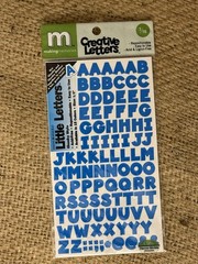 Making Memories Little Letters Stickers Numbers & Letters Pink Purple Blue Red