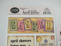 Lot of All My Memories AMM Herbanella Easter Scrapbooking Stickers