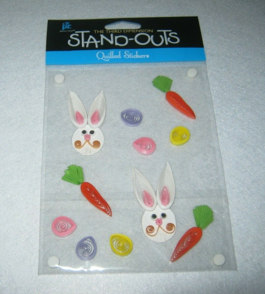 Provo Craft Stickers – Stand Outs – Quilled Stickers – Easter * New Package