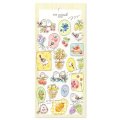 With Animals Sticker Long-tailed Tit Shimaenaga – MIND WAVE Stickers for Journal