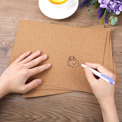 5 Pack Thin Cork Sheets 1Mm Adhesive Cork Sticker Coasters 11.8X8.3In Thick