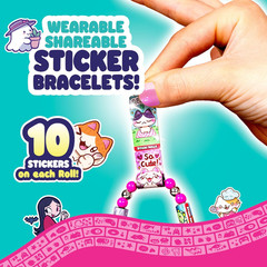 Sticki Bands Wearable Sticker Bracelets – 70 Mini Stickers & 2 Mystery Rolls