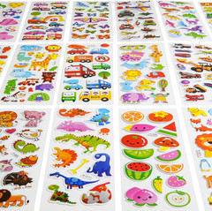 24 Sheets 500 Stickers for Kids, Toddlers 2-4 Years Old, Dinosaur & Traffic Them