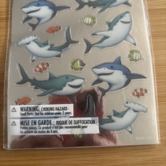 Kid Squad Shark Stickers Foil Accent – 2 Sheets 46 Stickers (American Greetings)