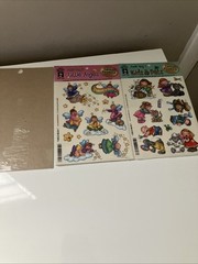 7 Lot Vintage Stickers Barbie 2000, Annie Langs 2001 And SandyLion Unknown Date