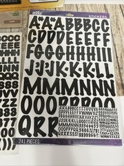 Letters And Numbers Vinyl Stickers Black & Red Mixed Lot New & used