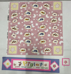 Lot of 5 Used Disney Piglet Scrapbook 12 X 12 Paper, Stickers, Premade die cut