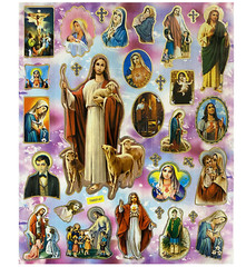 Catholic Religious Stickers St Jude Virgin Mary St Patrick Sacred Heart of Jesus