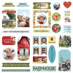 DieCuts Willow Creek Highlands Scottish Cows Barn Farmhouse Bees Flowers Tractor