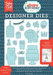 Echo Park Designer Dies HAPPY BIRTHDAY #1 Steel Dies Scrapbooking