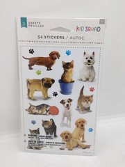 American Greetings Cute Cats & Dogs Stickers 3 Sheets