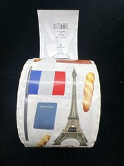 Vintage Frances Meyer Sticker Roll X95 Paris Travel Eiffel Tower Flag RFST 936