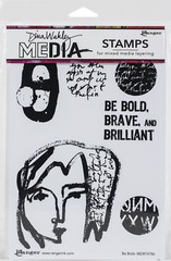 RANGER – DINA WAKLEY MEDIA – RUBBER STAMPS – BE BOLD