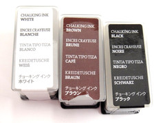 Creative Memories Lot of 6 Chalking Ink White Black Brown Red Plum Green Sealed