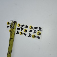 VTG Sandy Lions Sticker Pods Halloween BLACK CATS yellow moon