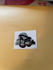 Vintage 1980s Hambly Foil Music Note Cloud Sticker