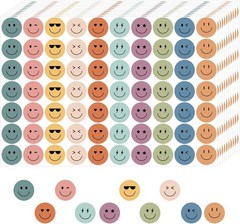 6000 Pieces Boho Happy Smile Face Stickers for School Reward Behavior Chart,3…