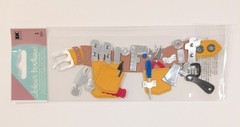 RARE Jolee’s Mr Fix It Tool Belt Handyman Scrapbooking Title Sticker
