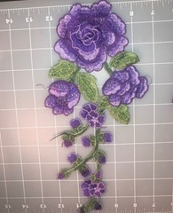 3D Lace Flower Patch Sew-On Applique Rose Flower Patches for Wedding Dress Cloth