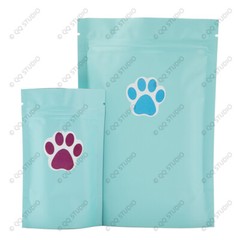500 1.5in 6 Designs Mix Colors Cat Paw Stickers Chrome Paper Cat Paw Shaped