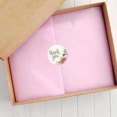 Ivory Floral Thank You Stickers / 1000 Gratitude Envelope Seals Roll / 1.5″ R…