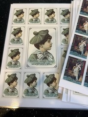 Large Junk Journal Material Victorian Advertising uncut laminated Ephemera