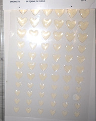 2 Pkgs – 216 Pieces Stampin’ Up! Heart Epoxy Droplets Embellishments LOT
